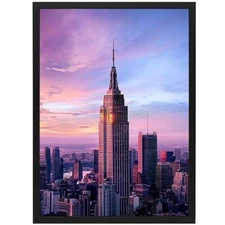 A2 A3 A4 Black Photo Frame Solid Wood Display Poster Picture Acrylic Glass
