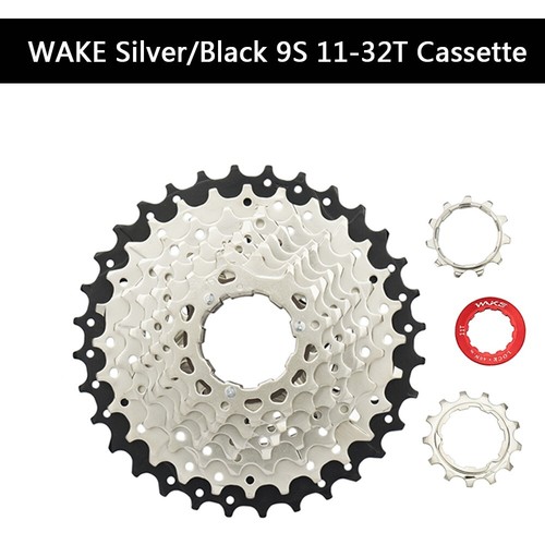 WAKE Silver 9S 11-32T Cassette Freewheel MTB Mountain Bike Bicycle