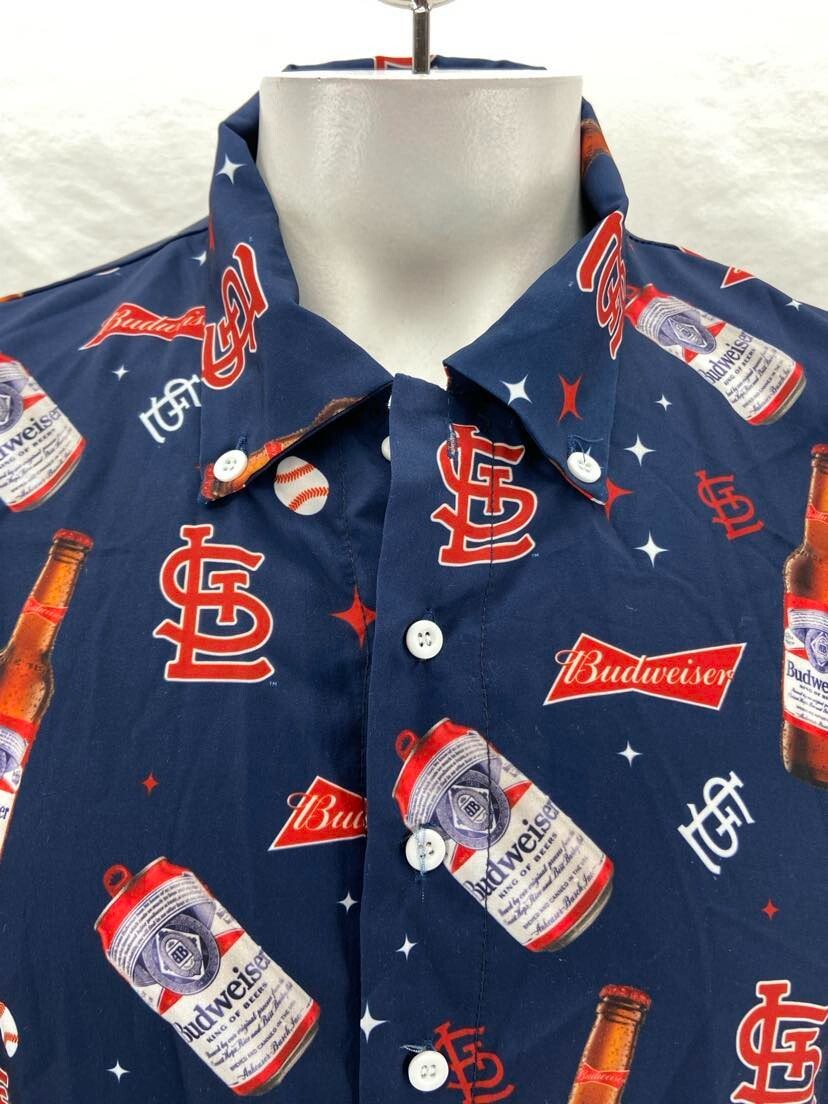 タグ付き　Cardinals Budweiser 大リーグ　ゲーム　シャツ s-l500.jpg