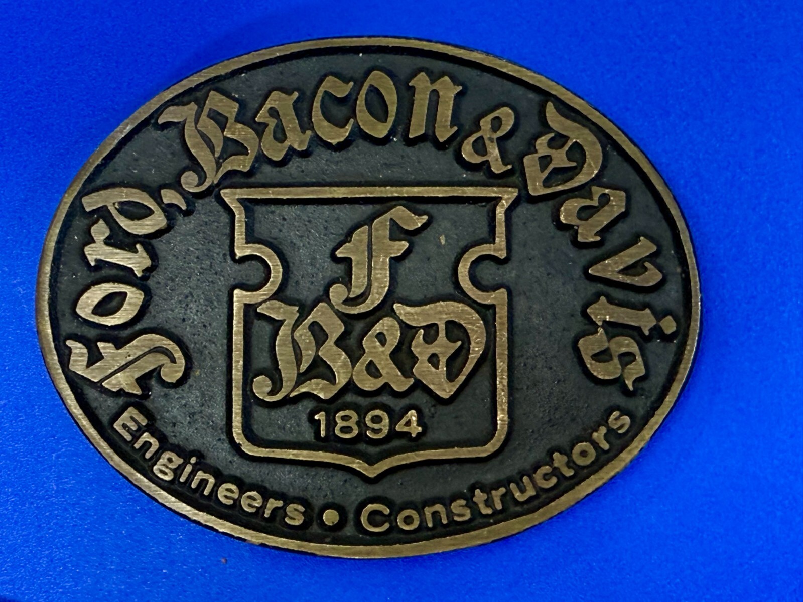 Ford Bacon Davis Engineers Constructors Solid Bra… - image 4