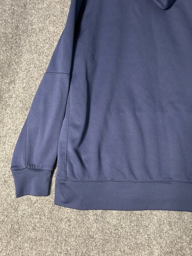 Minnesota Twins Nike Baseball DriFit Pullover Hoodie Center Swoosh Mens 2XL Blue - Picture 11 of 12