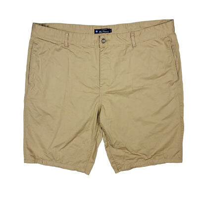 Ben Sherman The Original Mens Chino Shorts Size 40 Beige Zip Fly Casual Menswear