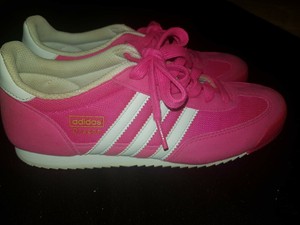 ladies adidas pink trainers