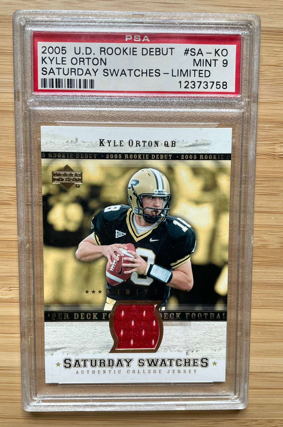Kyle Orton Upper Deck Rookie Debut Saturday Swatches #SAKO Saturday Swatches-Limited