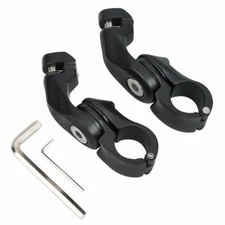 1-1/4" Highway Short Angled Foot Peg Footrest Mount Fit For Harley Touring Glide