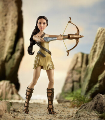Wonder Woman 12" Deluxe Fashion Doll With Working Bow & Arrow - Beach Training Outfit - View #3