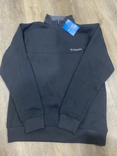 Columbia Men's Hart Mountain Half Zip Fleece, Black, Size: S