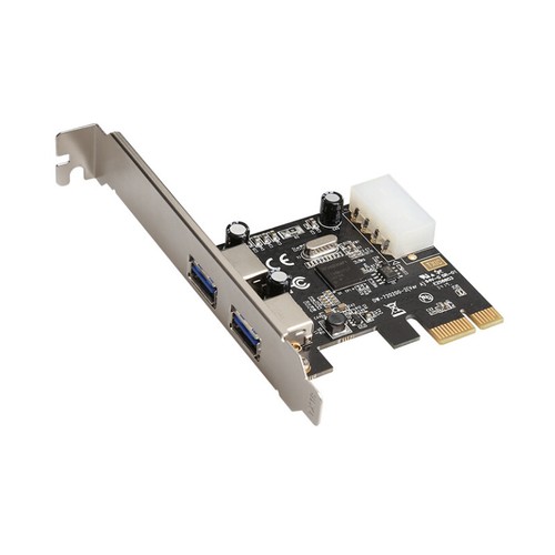 Game PCIE Riser Card dock station PCIe to 2 usb3.0 Expansion card USB HUB 5Gbps - Picture 7 of 8