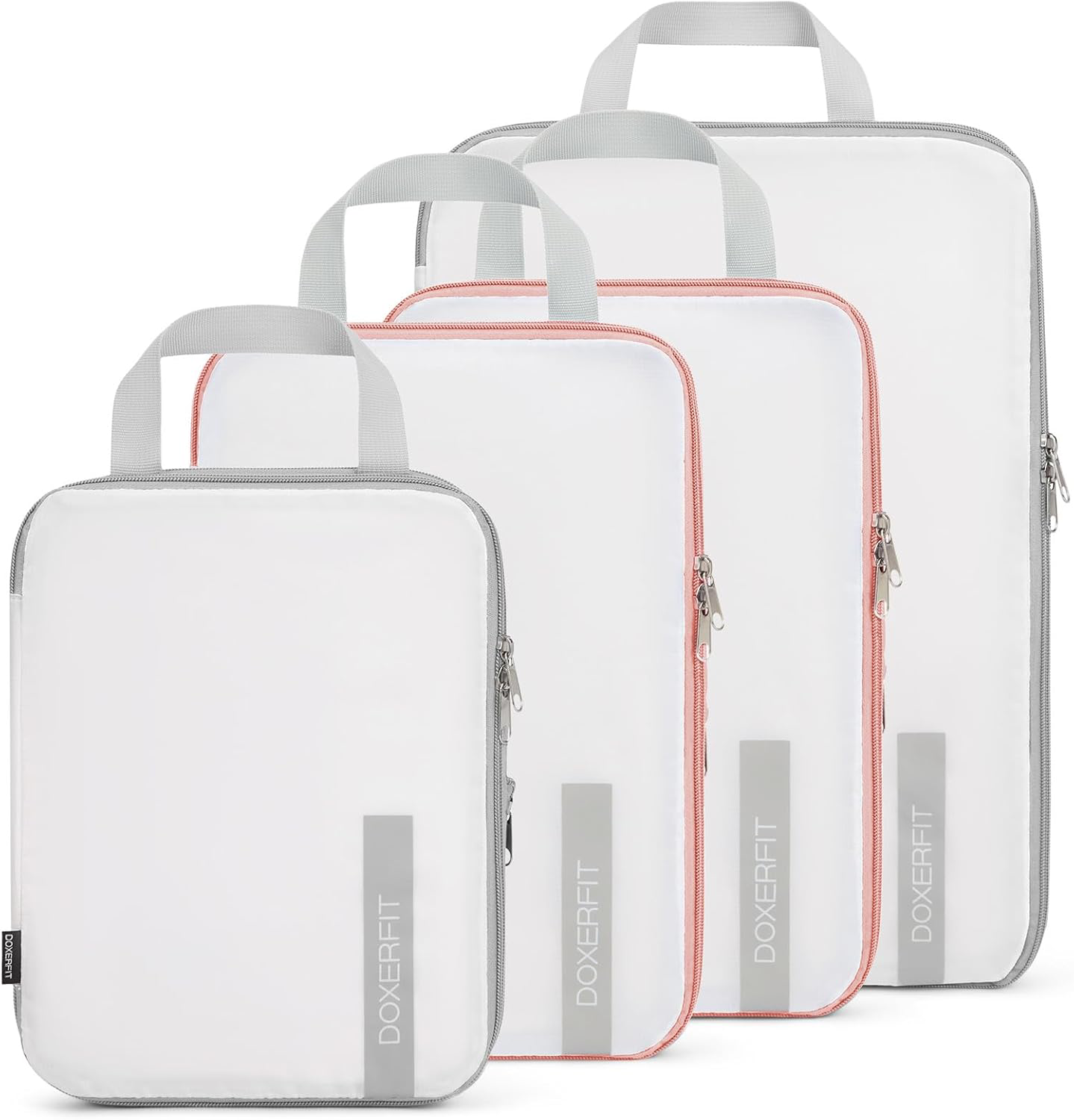 Compression Packing Cubes Set of 4 Travel Organizer Accessories for Luggage