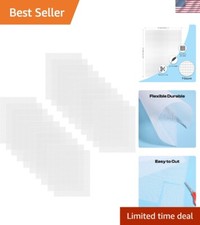 20 Durable Plastic Mesh Canvas Sheets for Embroidery Crafting - 10.5x13.5 I...