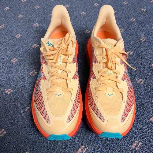 HOKA ONE Mens Size 11 Mafate Speed 4 Textile Synthetic Impala Flame Running Shoe - Picture 3 of 7