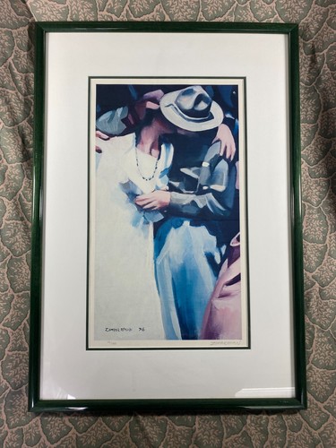 Zimmerman Couple Kissing Signed Numbered Lithograph 1976 - Picture 5 of 8