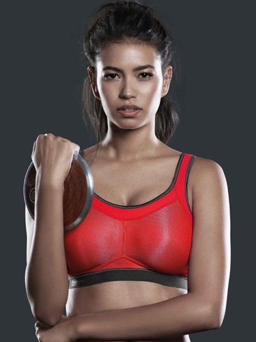REGGISENO SPORTIVO ANITA 5529 MOMENTUM COPPA MORBIDA COLORE ROSSO TAGLIA 34C - Foto 10 di 12