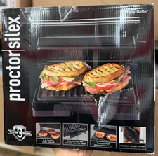 PS Panini Press and Grill, Electric Contact Grill for Sandwiches and More