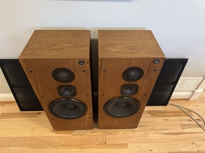 JBL L80T Speakers 10” Refoamed Woofers 3-Way Vintage HiFi 127H-1