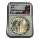 1986 $1 American Silver Eagle NGC MS69 First Year 13B