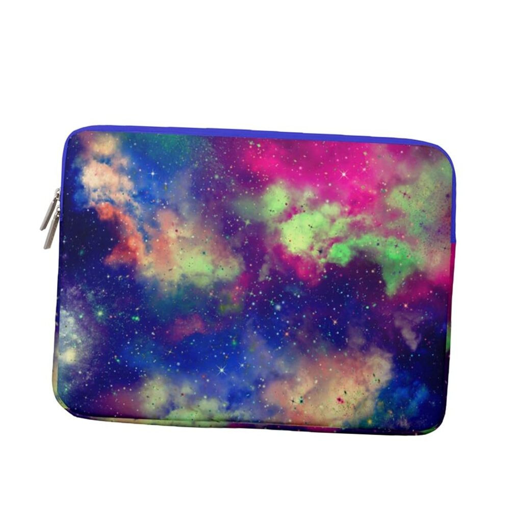 Galaxy Space Laptop Bag 13-14 inch Laptop Sleeve, Soft Velour Padded Style 10