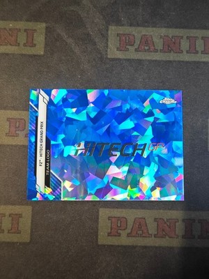 2020 Topps Chrome F1 Sapphire Hitech Grand Prix #130 Cracked Ice Refractor