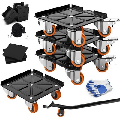 Heavy Duty Furniture Dolly Movers - Holding Up to 2000lbs, 1.8mm Upgraded Thi...