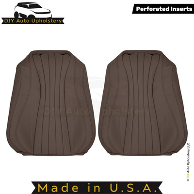 2017-2023 Fits Mercedes Benz E-Class Leatherette Front Top Seat Covers Nut Brown