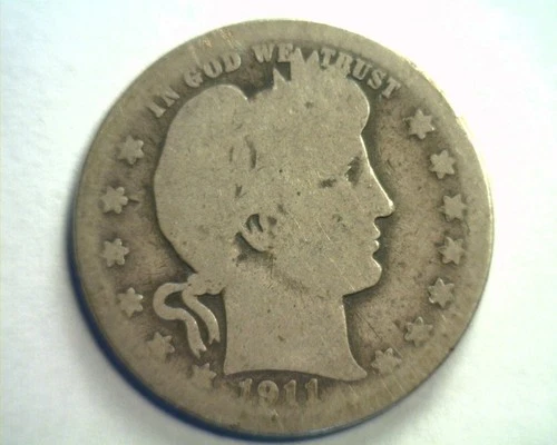 1911-D Barber Quarter — photo from the most recent tracked eBay sale