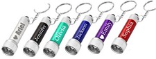 Personalized LED Flashlight Keychain Bulk Business Party Favor Wedding Birthday