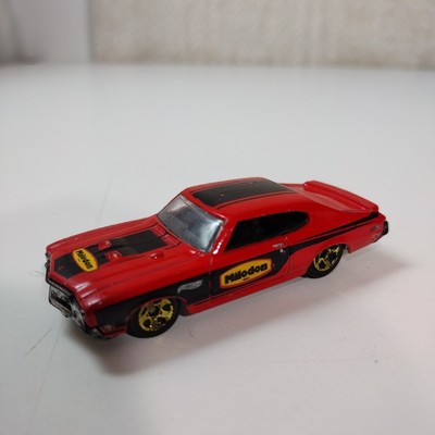 Hot Wheels '70 Buick GSX Milodon Red Black Stripes 1:64 Toy Car Gold Wheels 2008