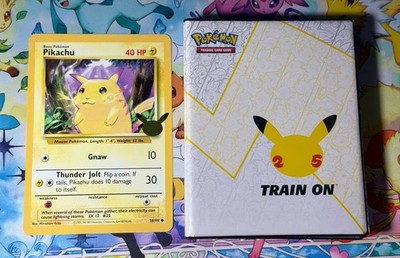celebrations card binder Pokémon Jumbo Celebrations Binder + Pikachu Promo Card Stamped Base Set  58/102