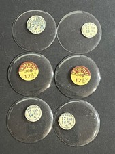 LOT OF 6 GLASS POCKET WATCH CRYSTALS SIZE 17 REPLACEMENT PARTS