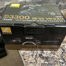 Nikon D3300 24.2MP DSLR Camera - Black Kit w/ AF-S DX VR II 18-55mm Lens