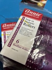 2 packsAnnie Snap On Magnetic Rollers Bouffant Rollers UNOPENED never used