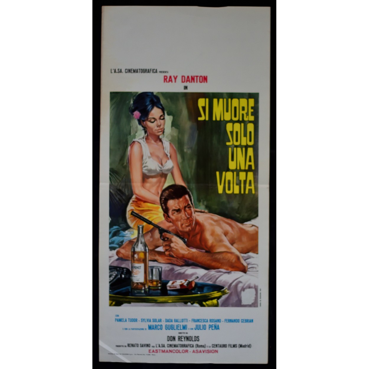 Locandina originale film Si muore solo una volta (1967) - Regia di Giancarlo Romitelli