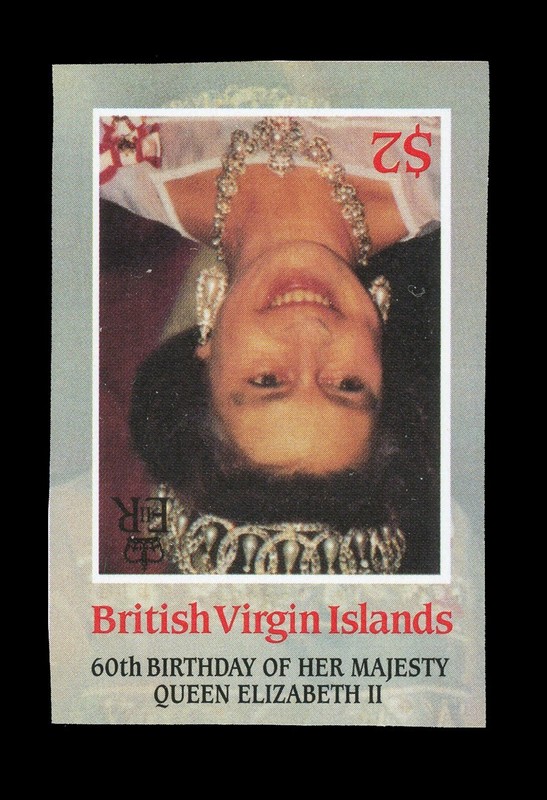 Virgin Islands #535 - INVERT CENTER Imperf (Never Hinged Printers Waste)
