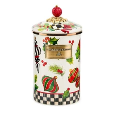 Mackenzie-Childs - Deck the Halls Large Canister - Hot!