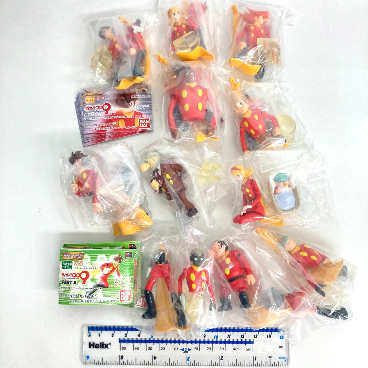 Bandai HG Gashapon Mini Figure Cyborg 009 Part 1 & 2 Full Set of