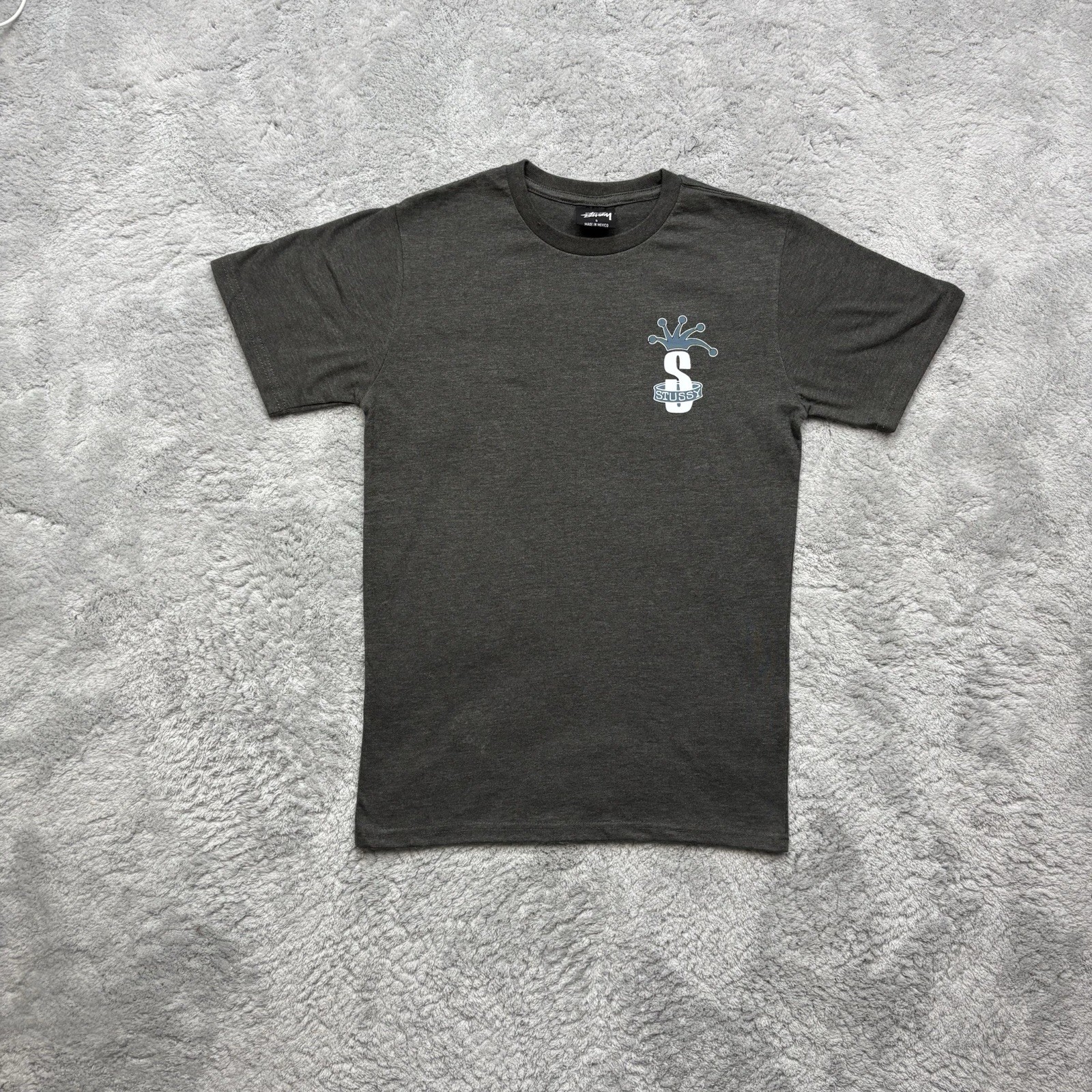 Stüssy Printed Men's Back Print T-Shirt | S | Grey image 2