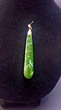 Terrific 1950-60 New Zealand Pounamu Greenstone Nephrite Jade Club Shape Pendant