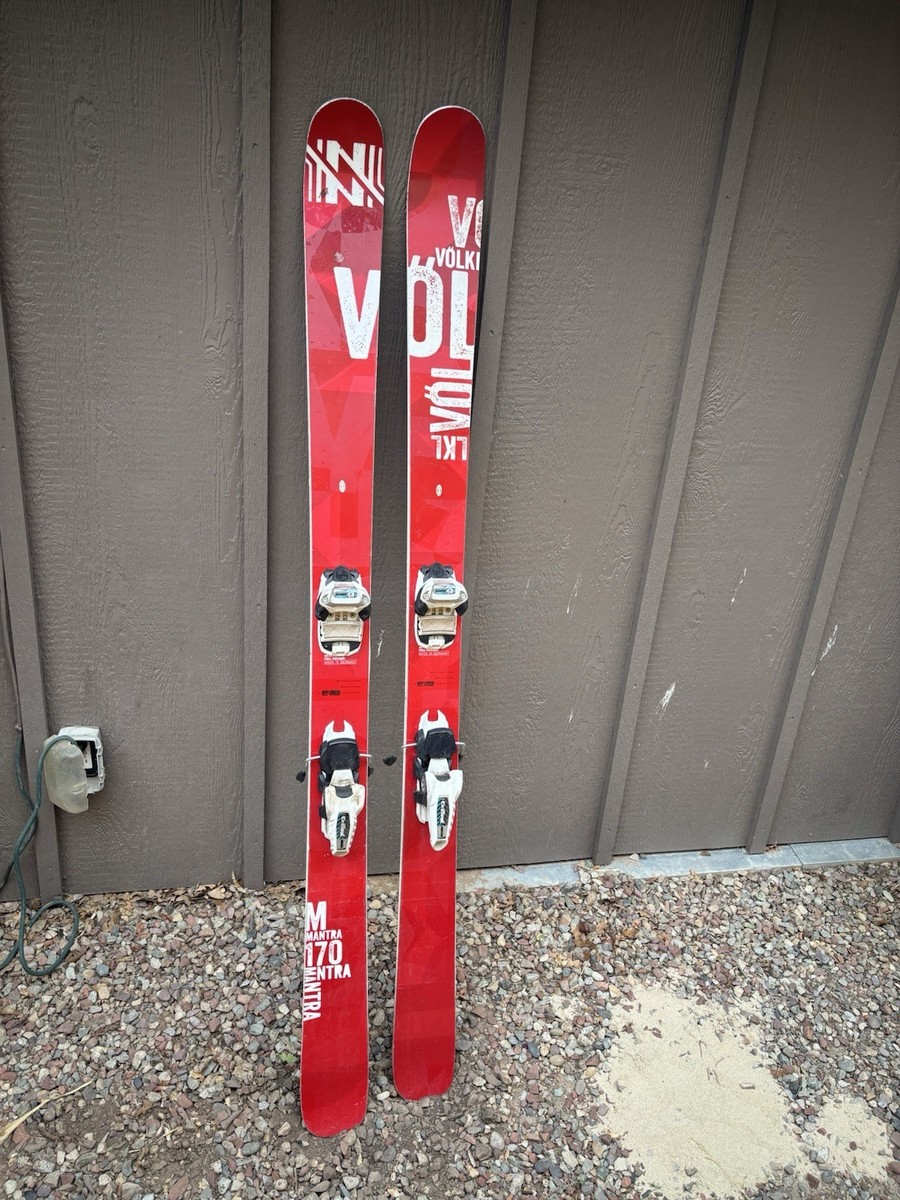 Volkl Mantra 170cm Red Skis w/ Marker Griffon Bindings | eBay