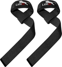 LIONCO Weightlifting Straps for Gym – Heavy Duty Padded Wrist Straps for Deadlif