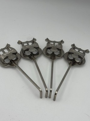4X Frank Holton Brass Lyre Sheet Music Holder  Split Clip Spring Loaded