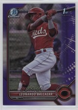 2022 Bowman Chrome Prospects Purple Refractor 178/250 Leonardo Balcazar 11ur