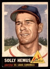 1953 Topps - Solly Hemus #231 VG (Crease)
