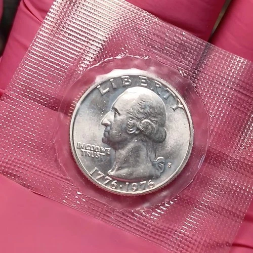 1976-S Washington Bicentennial Quarter 40% Silver Original Mint Package BU Proof