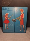 CLEAN!! Vintage 1964 Barbie/Skipper Double Doll Carrying Blue Trunk Case Mattel