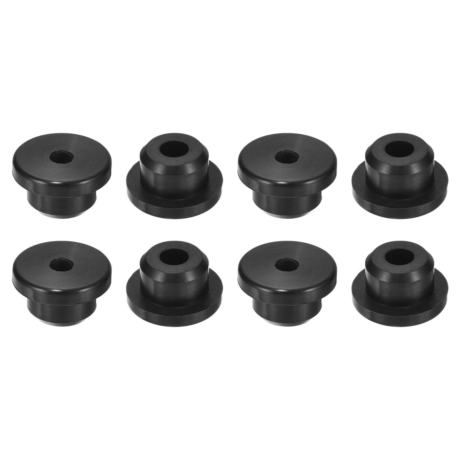 8Pcs Rubber Grommets 5/8" Drill Hole 1/4" ID Top Hat Hole Plug Grommet