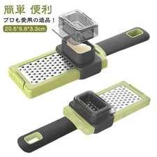 Stainless Steel Garlic Ginger Grater Kitchen Tool Easy to Use Green Color