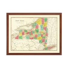Old Map of New York 1831 - Vintage New York Art