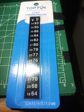 Dual Aquarium Fish Tank Thermometer Temperature Sticker Stick-on Fahrenheit New