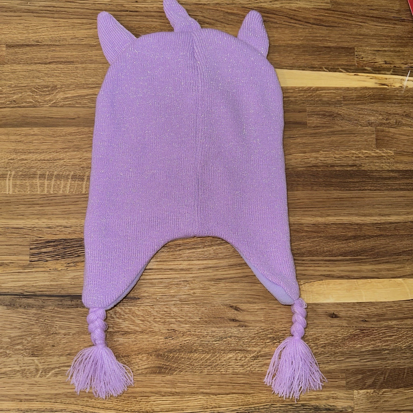 Cappello Hasbro Girls My Little Pony Starlight viola unicorno foderato in pile nuovo senza etichette