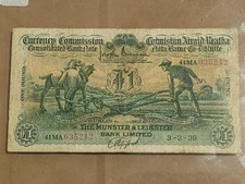 1939 Ploughman Note Ireland 1£ One Pound *RARE*